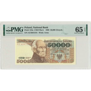 50.000 złotych 1989 - AC - PMG 65 EPQ