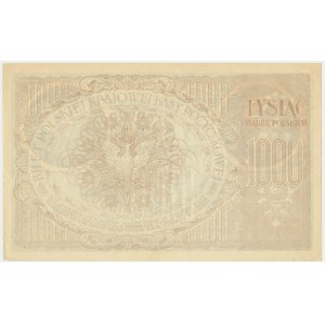 1.000 marek 1919 - Ser. ZN - małe S i wąska numeracja - rzadsza