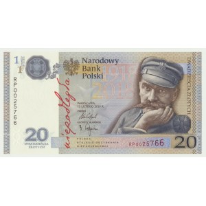 20 złotych 2018 - 100 lecie odzyskania Niepodległości - RP -