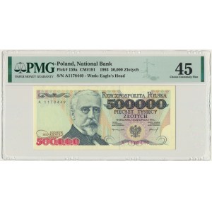 500.000 złotych 1993 - A - PMG 45 - RZADKA