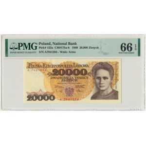 20.000 złotych 1989 - A - PMG 66 EPQ