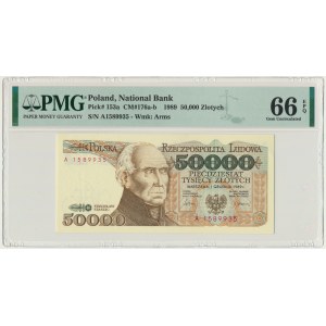 50.000 złotych 1989 - A - PMG 66 EPQ