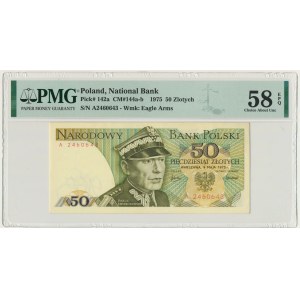 50 złotych 1975 - A - PMG 58 EPQ