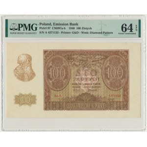100 złotych 1940 - A - PMG 64 EPQ