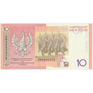 10 złotych 2008 - 90. Rocznica Odzyskania Niepodległości