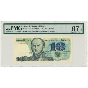 10 złotych 1982 - C - PMG 67 EPQ