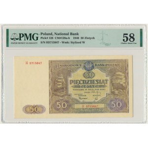 50 złotych 1946 - H - PMG 58
