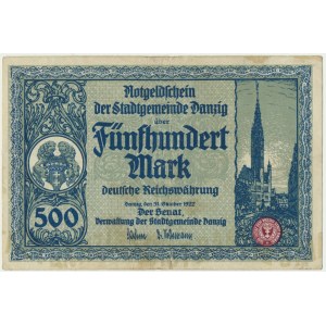 Gdańsk 500 marek 1922
