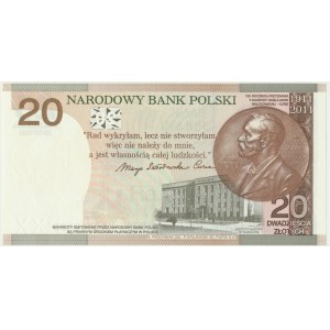 20 złotych 2011 - Maria Skłodowska Curie