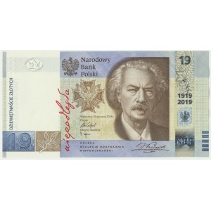 19 złotych 2019 - 100 - lecie powstania PWPW - RP -