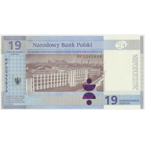 19 złotych 2019 - 100 - lecie powstania PWPW - RP -