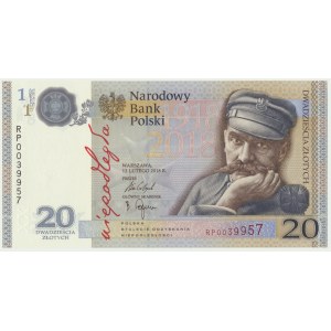 20 złotych 2018 - 100 lecie odzyskania Niepodległości - RP -