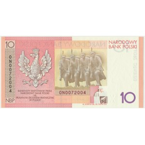 10 złotych 2008 - 90. Rocznica Odzyskania Niepodległości