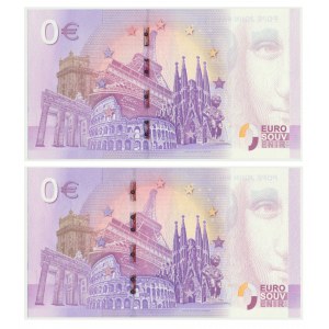 Zestaw banknotów kolekcjonerskich 0 EURO Jan Paweł II (2 szt.)