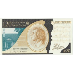 20 złotych 2010 - Fryderyk Chopin