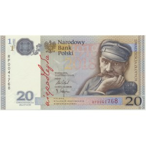 20 złotych 2018 - 100 lecie odzyskania Niepodległości - RP -