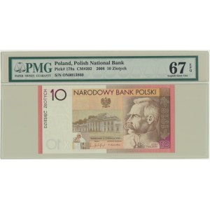 10 złotych 2008 - 90. Rocznica Odzyskania Niepodległości - PMG 67 EPQ