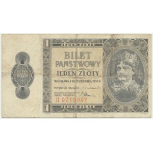 1 złoty 1938 - U -