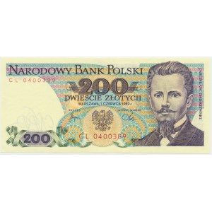 200 złotych 1982 - CL -
