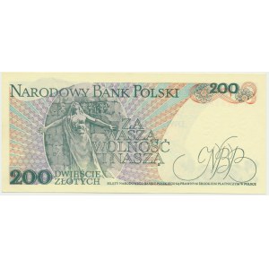 200 złotych 1986 - CR - pierwsza seria rocznika