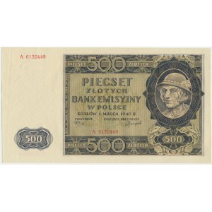 500 złotych 1940 - A -