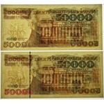 50.000 złotych 1989-1993 (2 szt.)