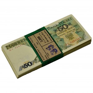Paczka bankowa 50 złotych 1988 - GS - (100 szt.)