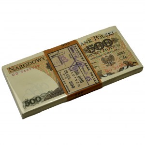 Paczka bankowa 500 złotych 1982 - GD - (100 szt.)