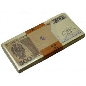 Paczka bankowa 500 złotych 1982 - GD - (100 szt.)