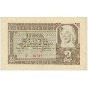 2 złote 1940 - D -