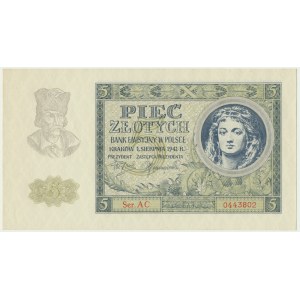 5 złotych 1941 - AC -