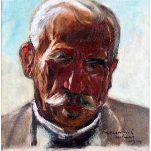 Wlastimil Hofman (1881-1970), Portret mężczyzny, 1914