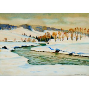 Mieczyslaw Filipkiewicz (1891-1951), Winter in the mountains, circa 1930.