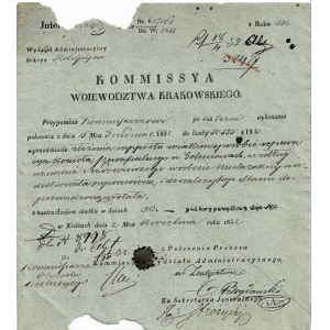 [Goleniowy k. Szczekocin, Komisja Województwa Krakowskiego z siedzibą w Kielcach, 1832]