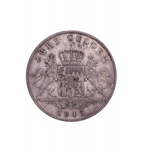 German States - Ludwig I (1825-1848) 2 Gulden