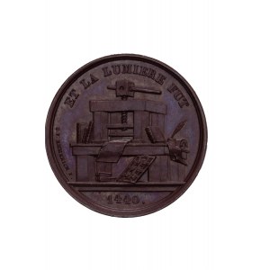 Germany – Johann Gutenberg 1840 Bronz Medal