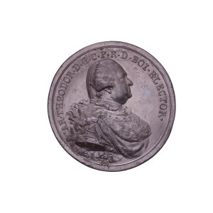 Germany – Bayern. Carl Theodor (1777-1799) Huge Medal