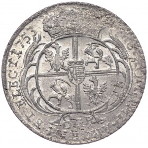 August III, dwuztotówka 1753 EC, Lipsk