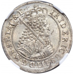 Prusy, Fryderyk III, ort 1698 SD, mniejsze popiersie