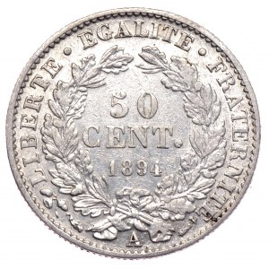 Francja, 50 centymów 1894