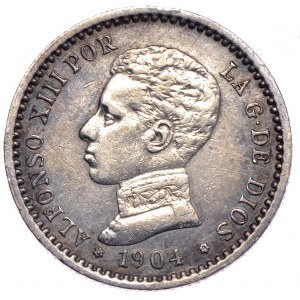 Hiszpania, 50 centów 1904