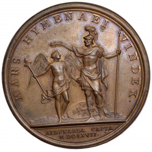 Francja, Medal, Ludwik XIV 1667, zdobycie Aldenardy