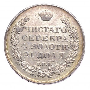Rosja, Aleksander I, rubel 1824 СПБ ПД, Petersburg