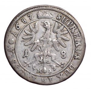 Prusy (księstwo), Fryderyk Wilhelm, ort 1687 HS, Królewiec