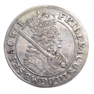 Prusy (księstwo), Fryderyk III, ort 1700 CG, Królewiec, bardzo rzadki rocznik