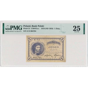 1 złoty 1919 - S.7 J - PMG 25