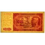 100 złotych 1948 - EL - PMG 58 - rzadsza odmiana