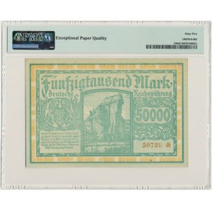 Gdańsk, 50.000 marek 1923 num. 5 cyfr z ❊ - PMG 65 EPQ