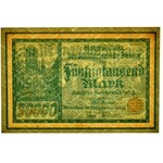 Danzig, 50.000 mark 1923 no. 5 digits with ❊ - PMG 65 EPQ