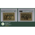Danzig, 5 milion mark 1923 - green overprint - PMG 67 EPQ